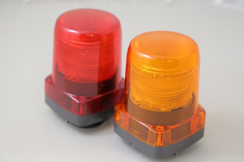 有名人芸能人】 パトライト LFH-M2-R 赤 AC100 200V LED小型フラッシュ表示灯